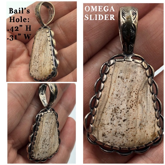 🌟SOLD!🌟Carolyn Pollack 925 Jasper Pendant - Picture 2 of 5